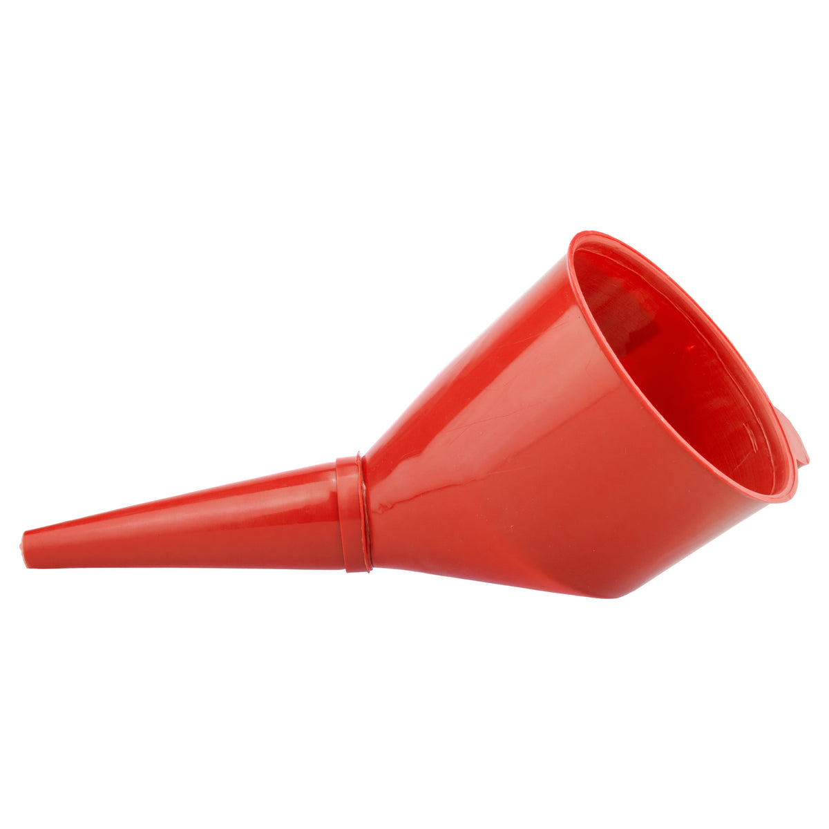 Angled Car Fuel Funnels with Filter (Grey and Red) Car Fuel Funnel Car Accessory
