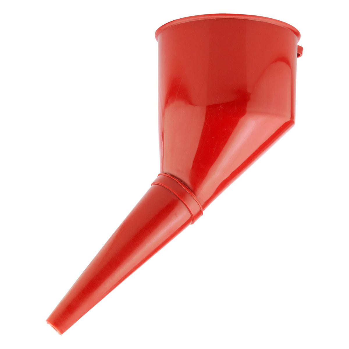 Angled Car Fuel Funnels with Filter (Grey and Red) Car Fuel Funnel Car Accessory