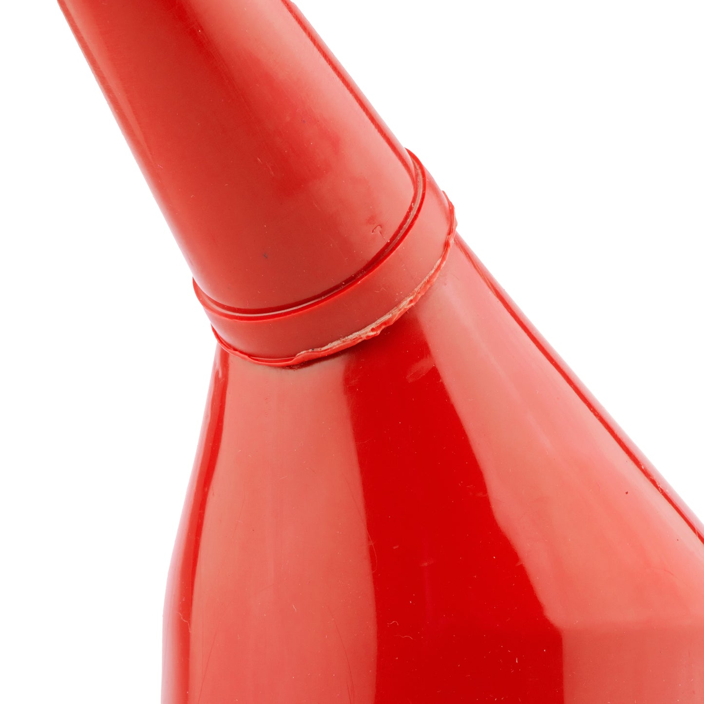 Angled Car Fuel Funnels with Filter (Grey and Red) Car Fuel Funnel Car Accessory