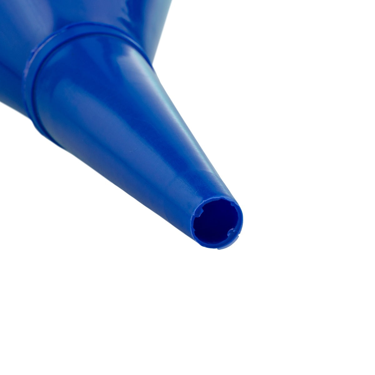 Angled Car Fuel Funnel with Filter, Blue Water Flow Control Vehicle Fluid Funnel
