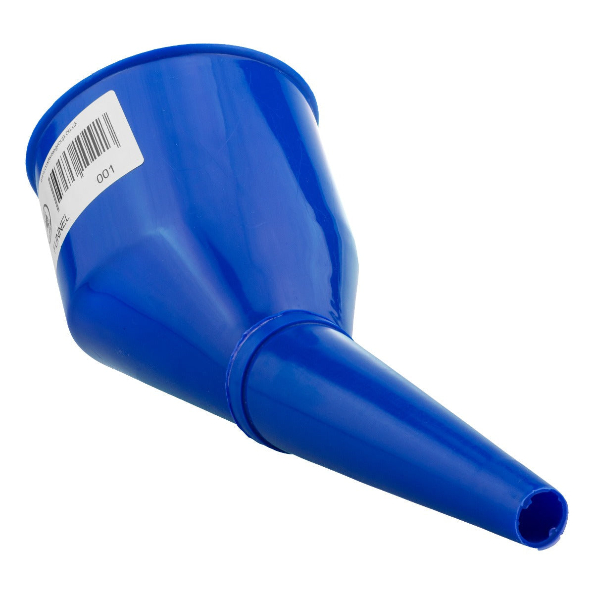 Angled Car Fuel Funnel with Filter, Blue Water Flow Control Vehicle Fluid Funnel